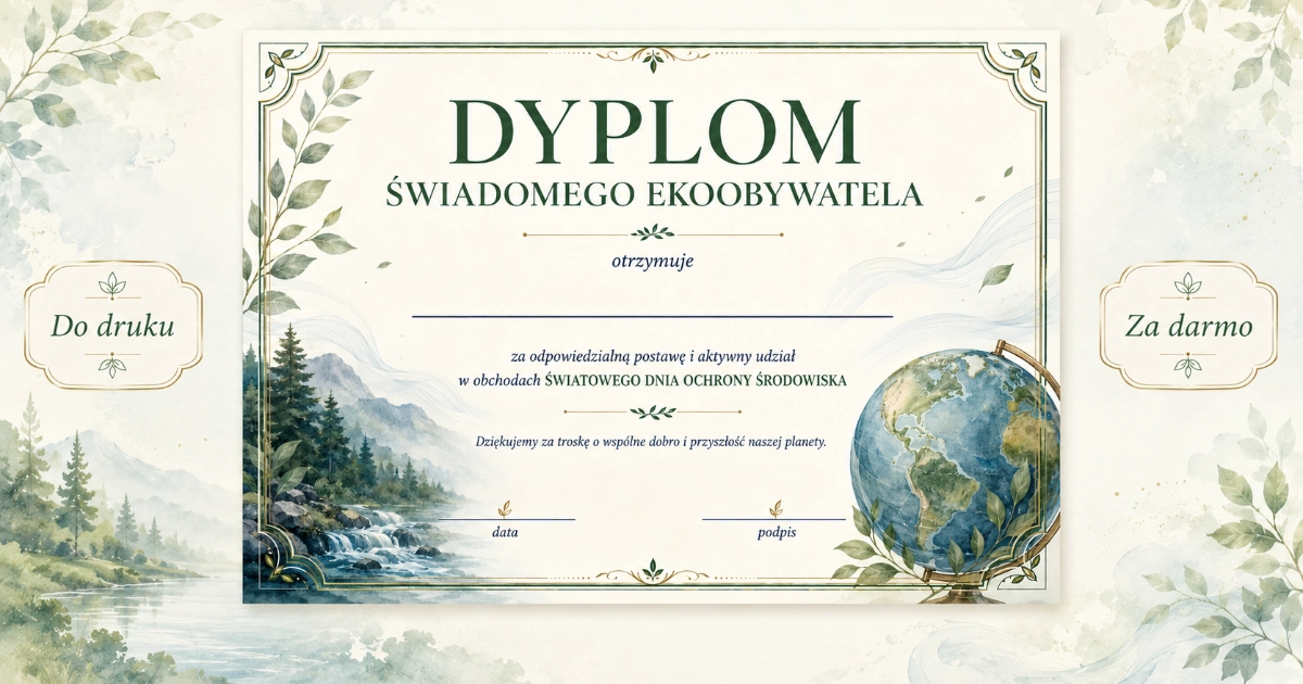 Dyplom Świadomego Ekoobywatela