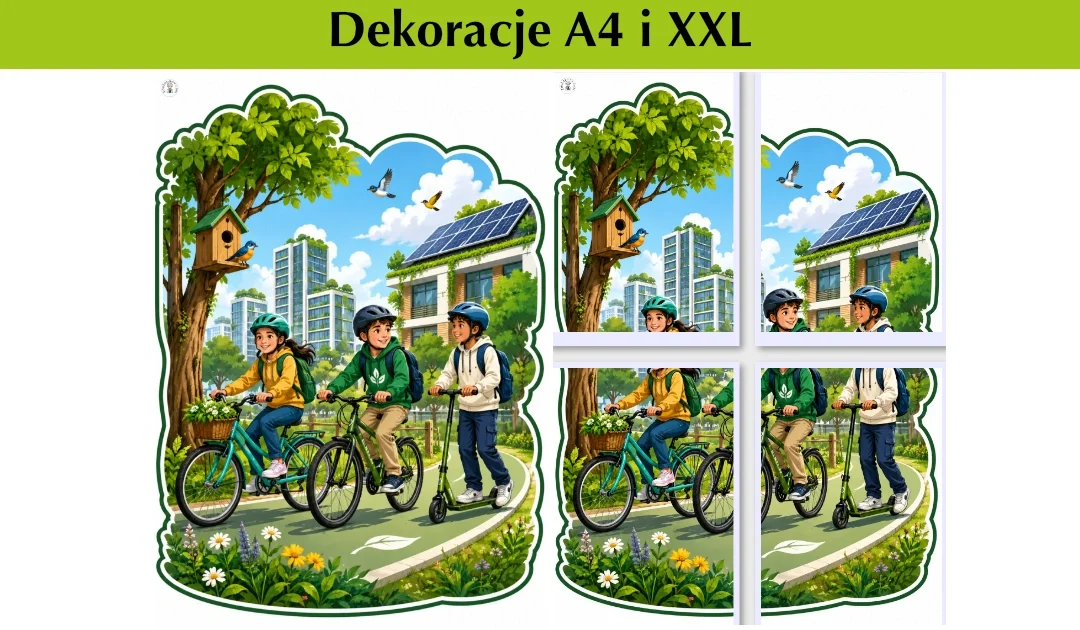 Dekoracje A4 i XXL: Ekologiczna droga przez miasto