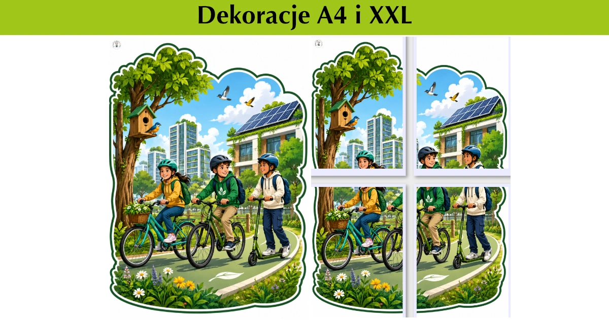 Dekoracje A4 i XXL: Ekologiczna droga przez miasto