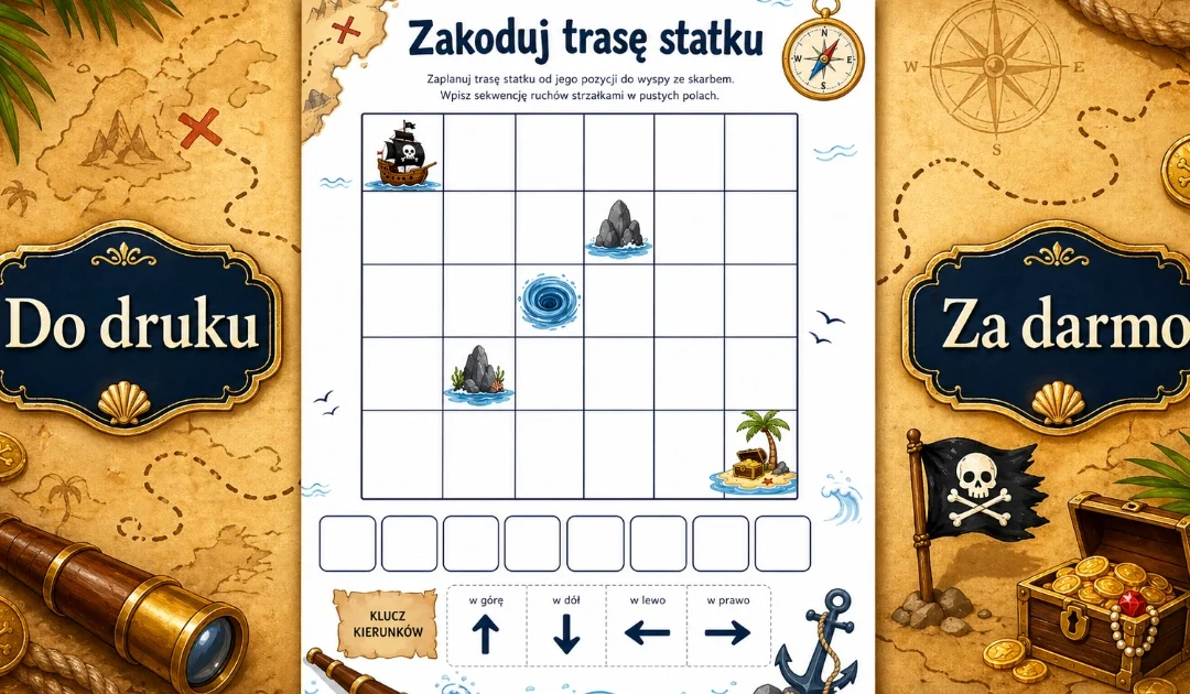Karta pracy: Zakoduj trasę statku