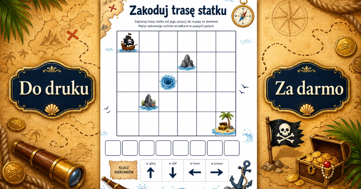 Karta pracy: Zakoduj trasę statku