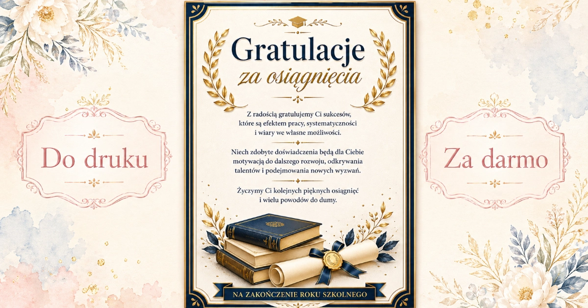 Gratulacje za osiągnięcia 38