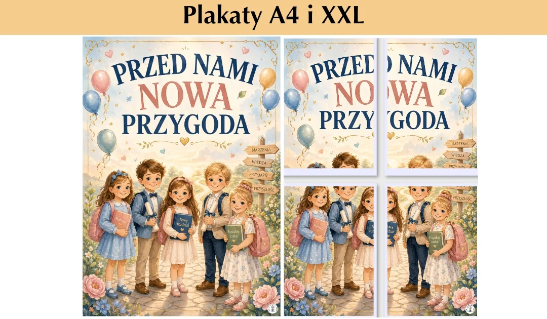 Plakaty A4 i XXL:Przed nami nowa przygoda