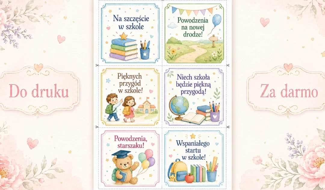 Bileciki pamiątkowe na ukończenie przedszkola