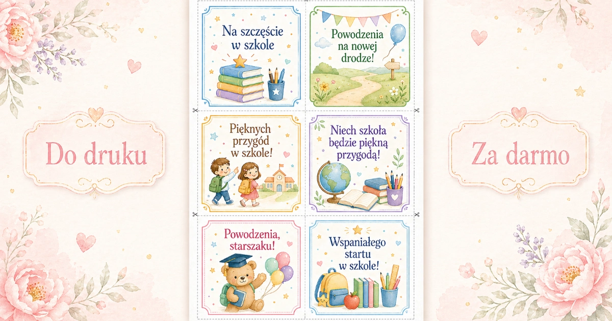 Bileciki pamiątkowe na ukończenie przedszkola