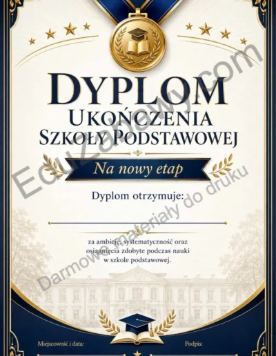 Dyplom dla absolwenta szkoły podstawowej 40