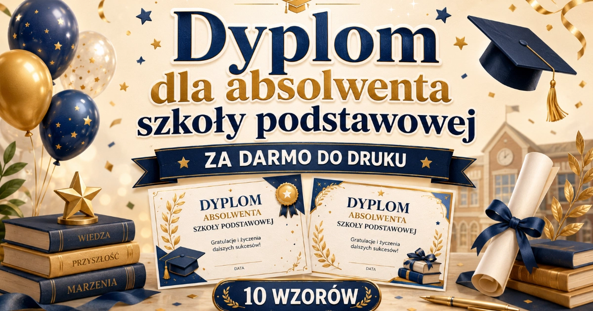 Dyplom dla absolwenta szkoły podstawowej