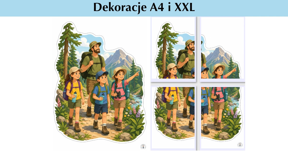 Dekoracje A4 i XXL: Bezpieczna wycieczka 38