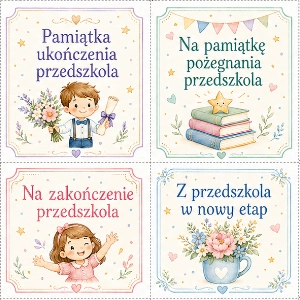 Bileciki pamiątkowe na Pożegnanie przedszkola