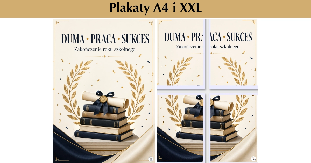 Plakat A4 i XXL: Duma, praca, sukces