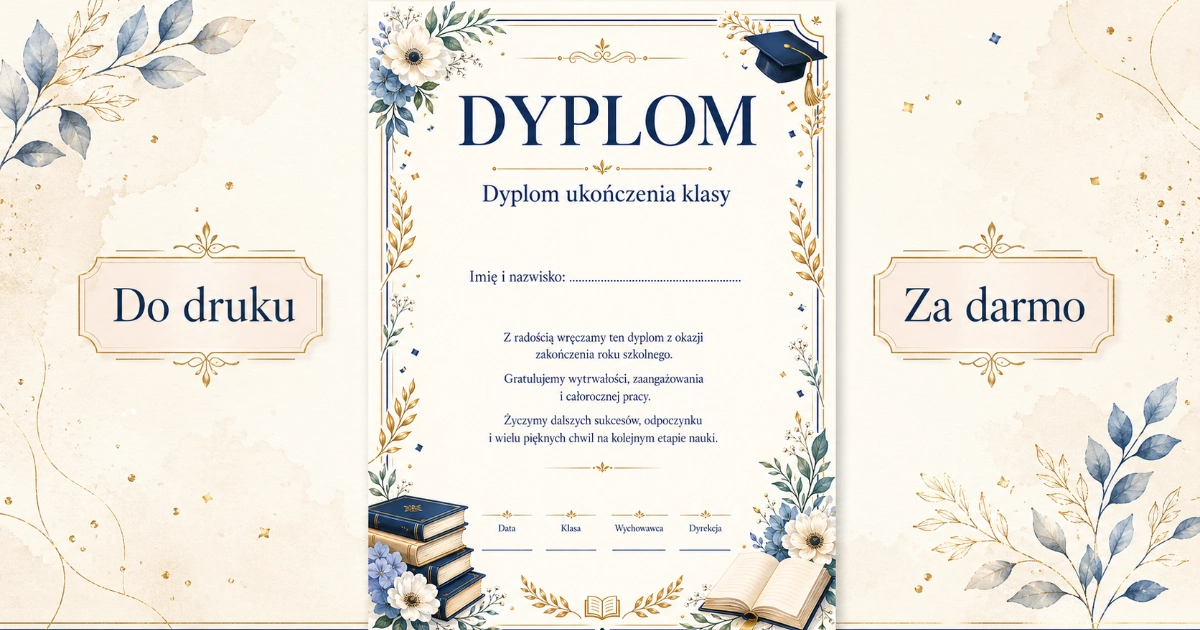 Dyplom ukończenia klasy