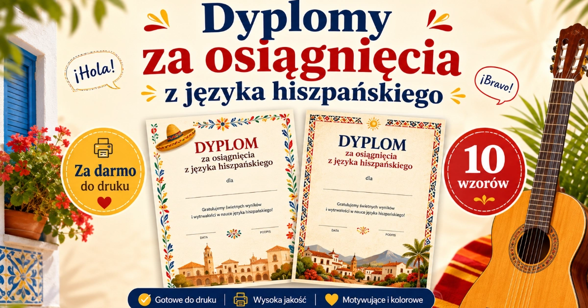 Dyplom za osiągnięcia z języka hiszpańskiego