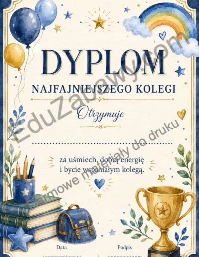 Dyplom najfajniejszego kolegi 39