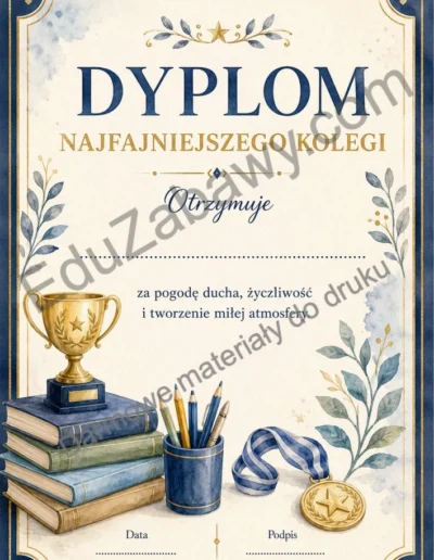 Dyplom najfajniejszego kolegi 41