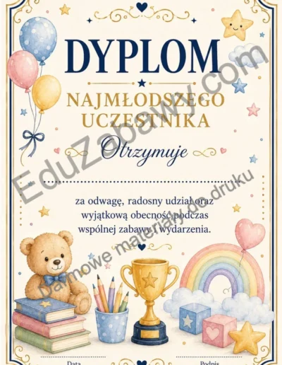 Dyplom najmłodszego uczestnika / uczestniczki 38