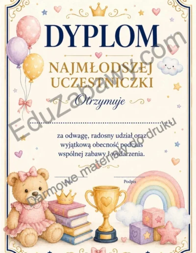 Dyplom najmłodszego uczestnika / uczestniczki 41