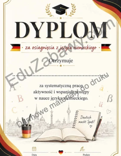 Dyplom za osiągnięcia z języka niemieckiego 39