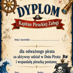 Dyplomy i medale: Dzień Pirata
