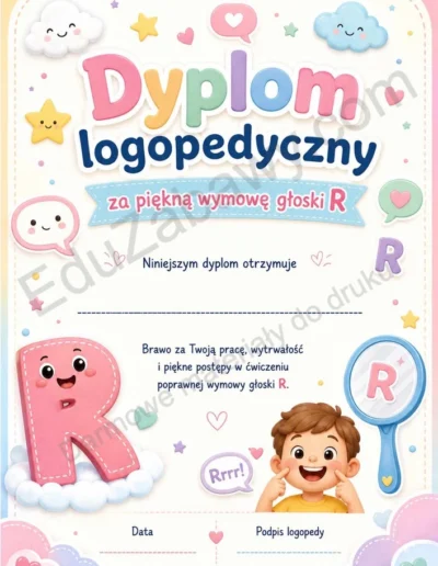 Dyplomy za wymowę głoski R 38