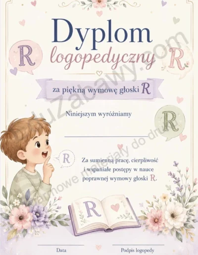 Dyplomy za wymowę głoski R 41