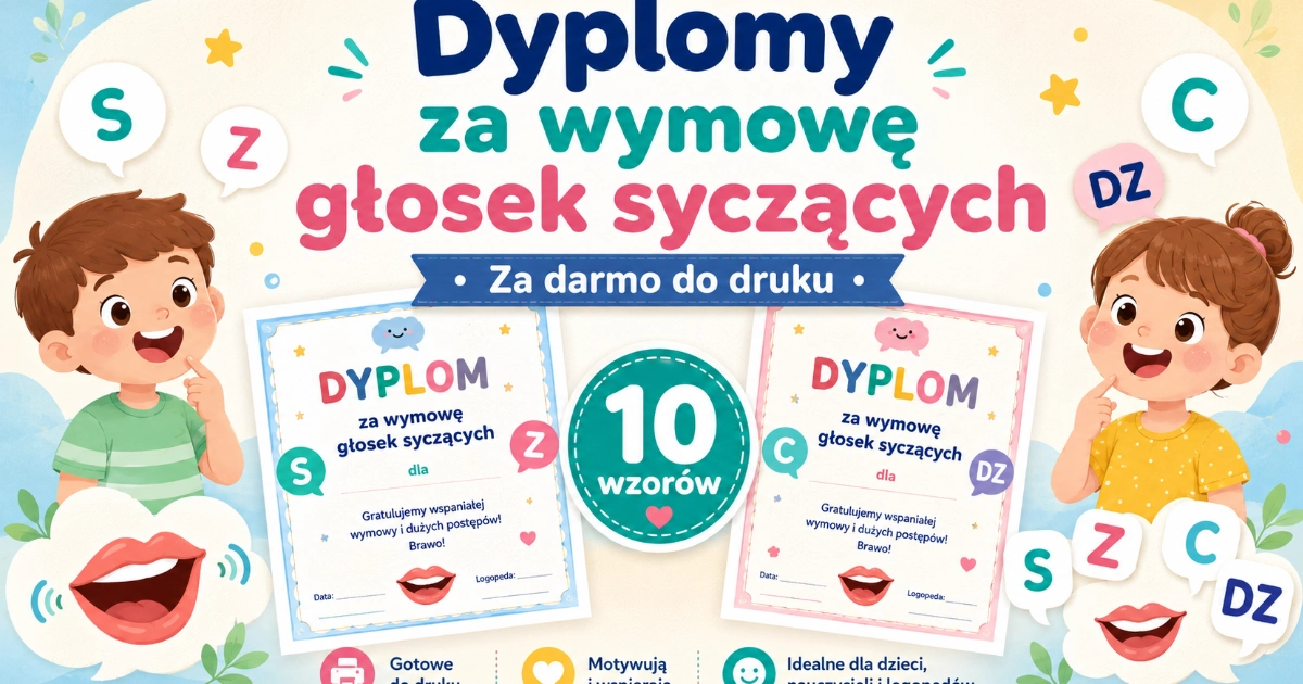 Dyplomy za wymowę głosek syczących