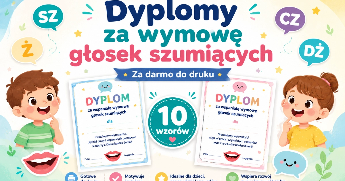 Dyplomy za wymowę głosek szumiących