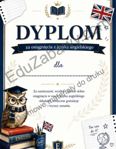 Dyplom za osiągnięcia z języka angielskiego 41