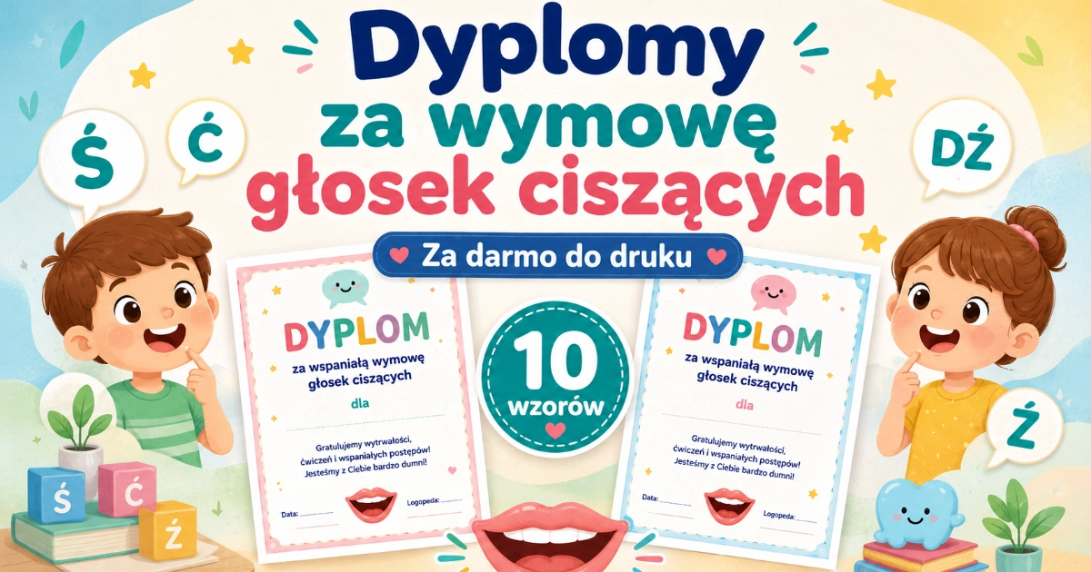 Dyplomy za wymowę głosek ciszących