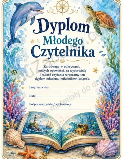 Dyplomy młodego czytelnika (pionowe) 39