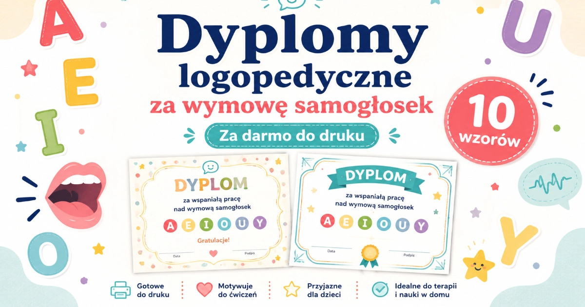 Dyplomy za wymowę samogłosek