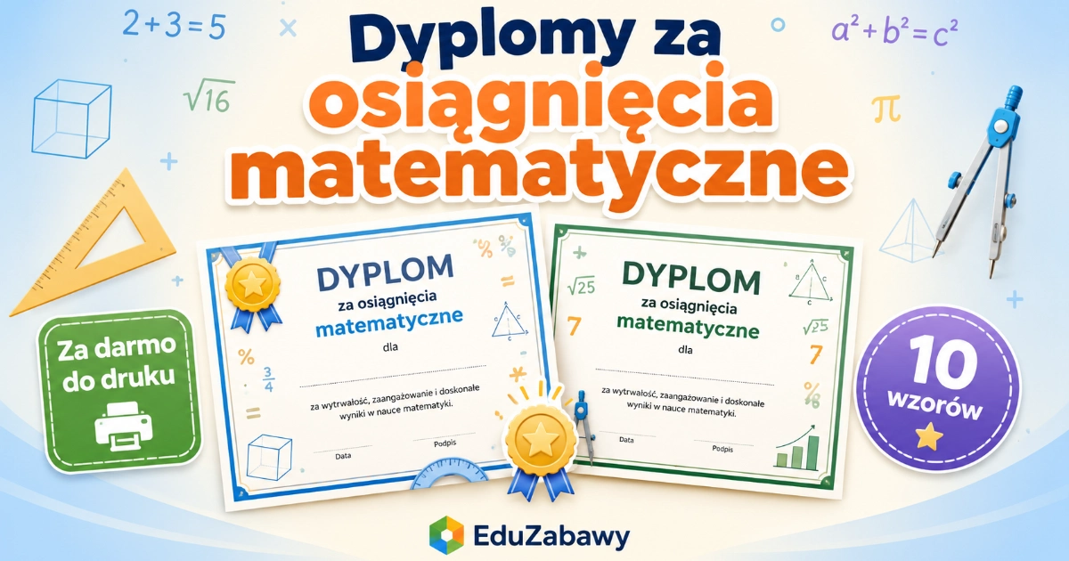 Dyplom za osiągnięcia matematyczne