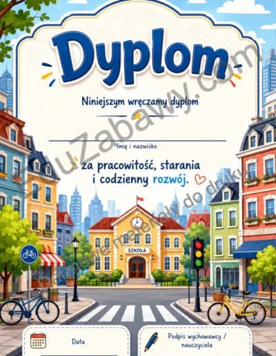 Dyplomy uniwersalne z motywem miasta 41