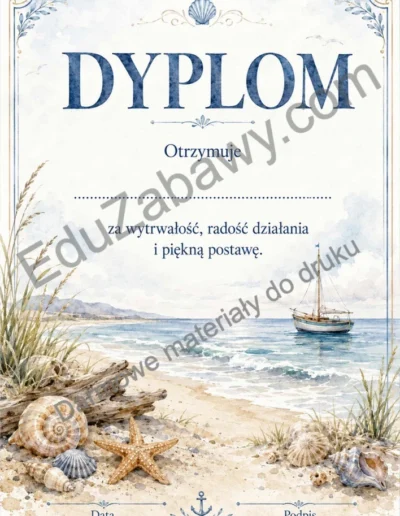 Dyplomy uniwersalne z motywem morza 39