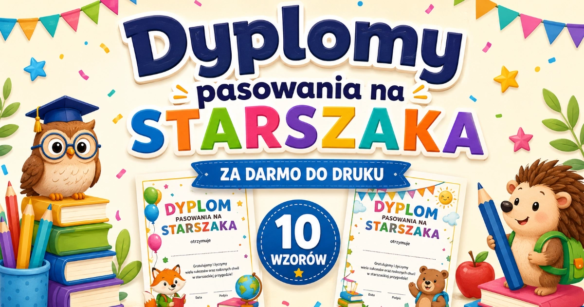 Dyplomy pasowania na starszaka (pionowe)