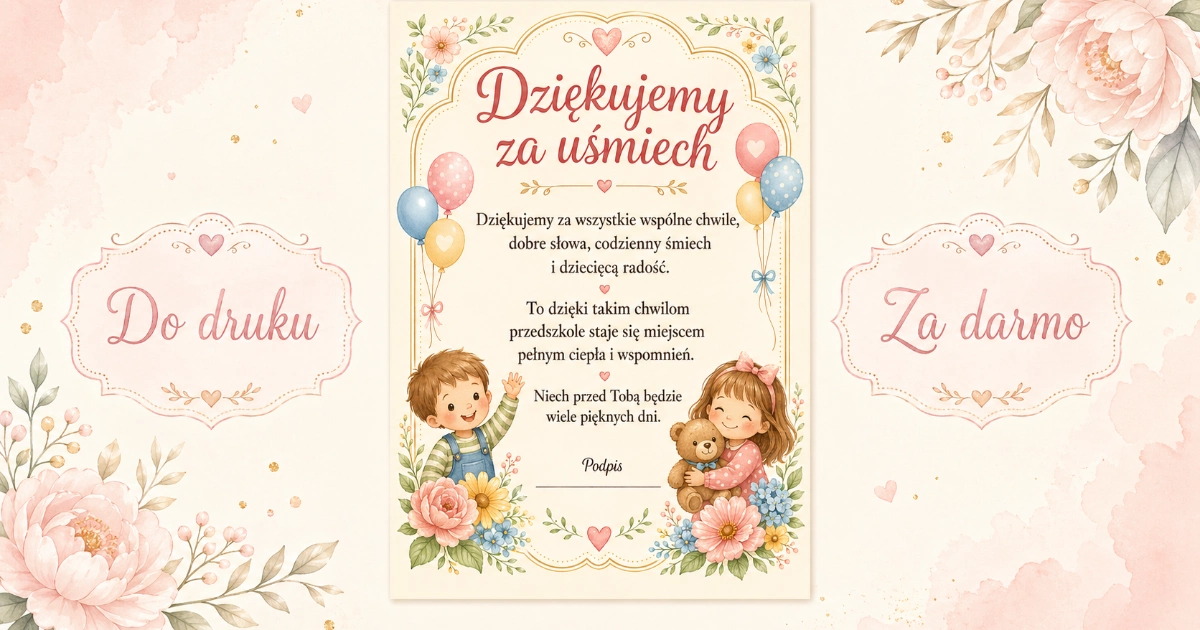 Dziękujemy za uśmiech