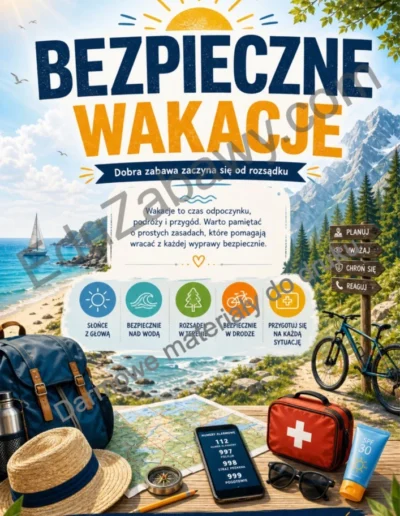 Gazetka szkolna: Bezpieczne wakacje 38