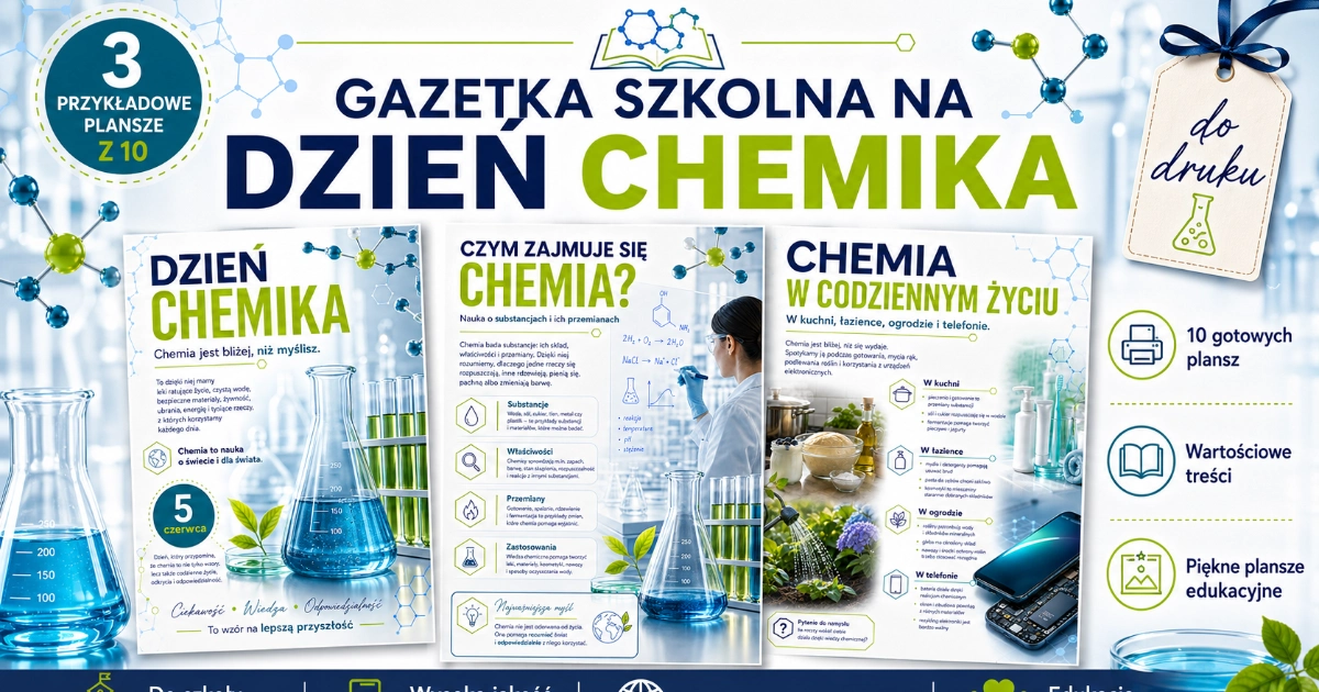 Gazetka szkolna: Dzień chemika