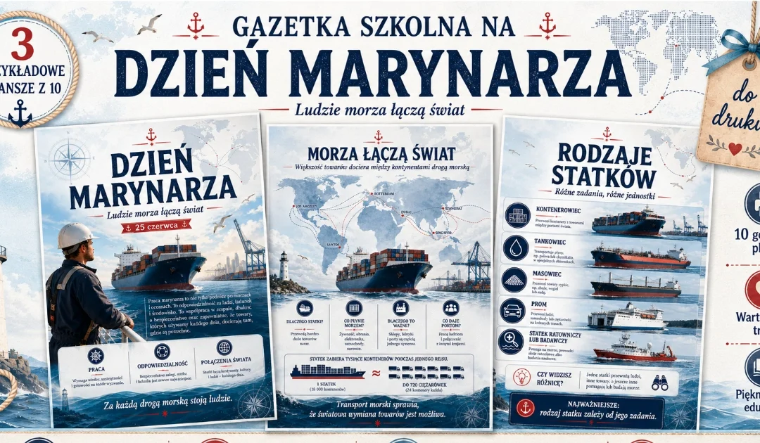 Gazetka szkolna: Dzień marynarza
