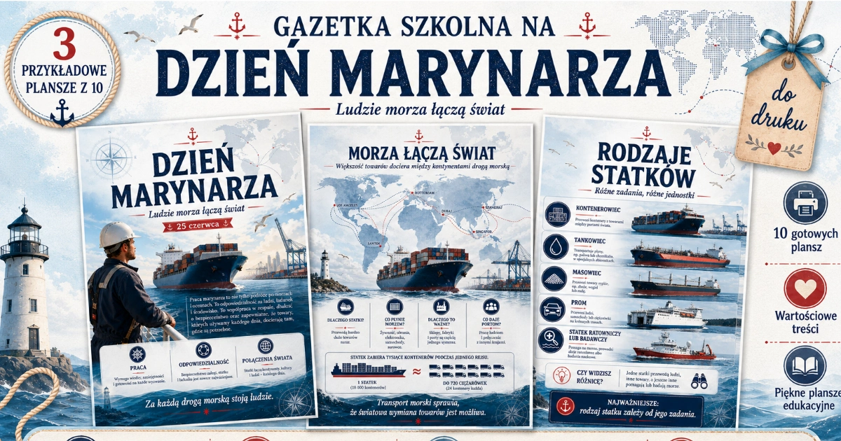 Gazetka szkolna: Dzień marynarza