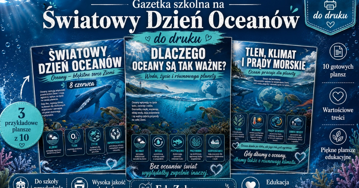 Gazetka szkolna: Dzień Oceanów
