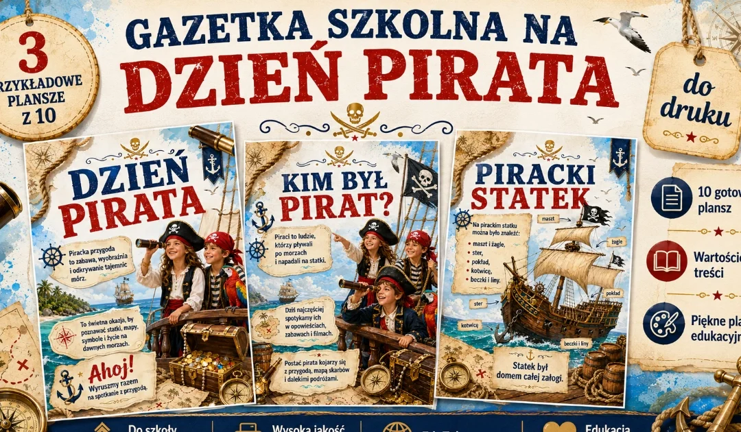 Gazetka szkolna: Dzień pirata