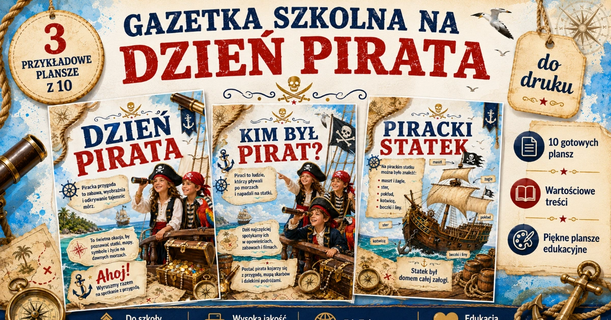 Gazetka szkolna: Dzień pirata