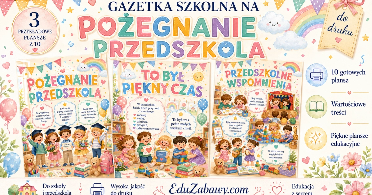 Gazetka szkolna: Pożegnanie przedszkola