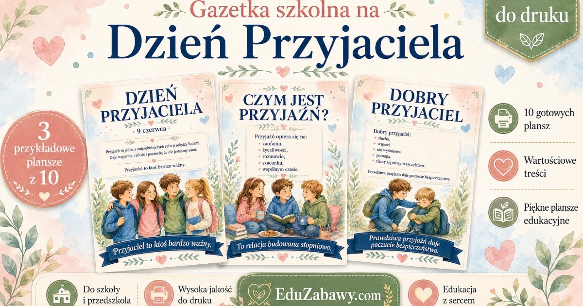 Gazetka szkolna: Dzień Przyjaciela