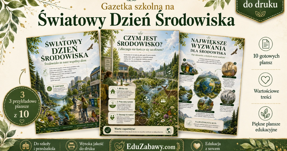 Gazetka szkolna: Światowy Dzień Środowiska