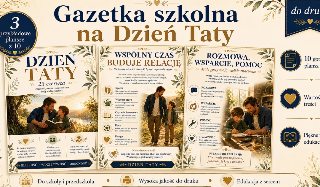 Gazetka szkolna: Dzień taty