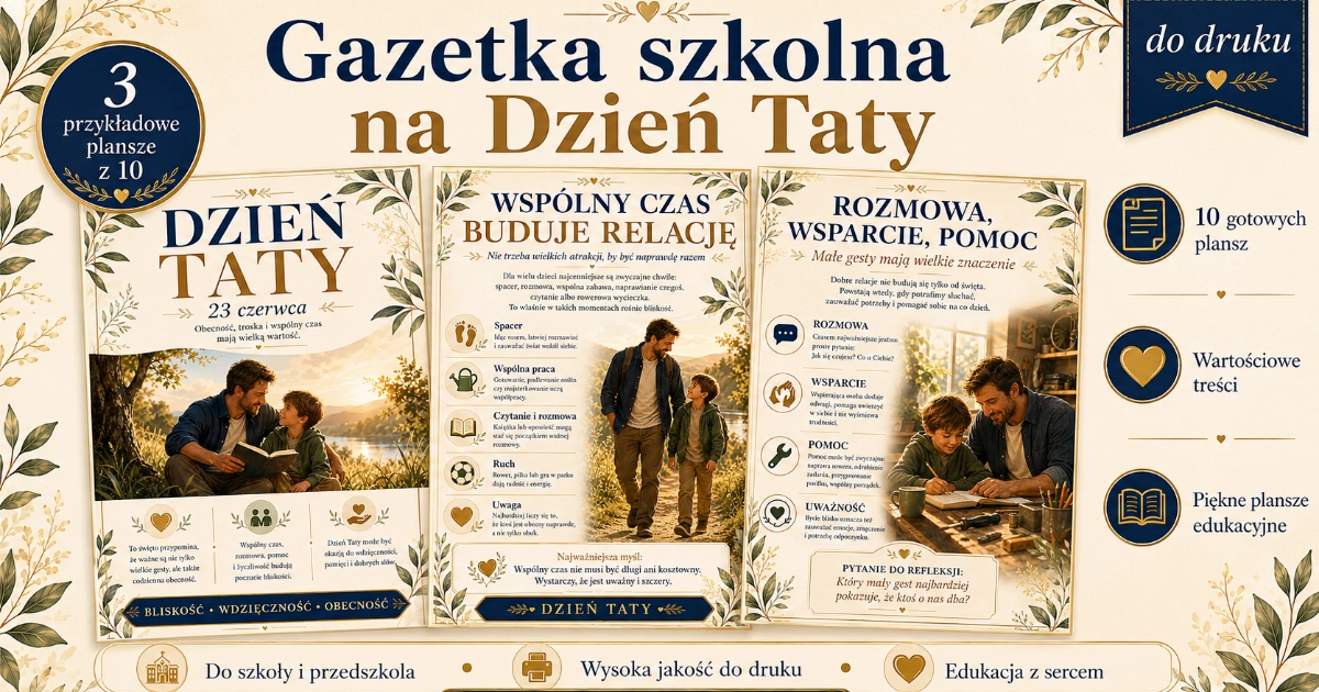 Gazetka szkolna: Dzień taty