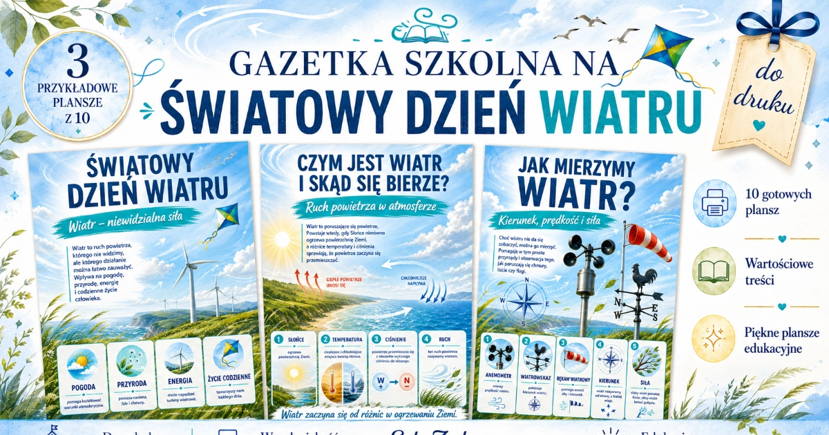 Gazetka szkolna: Dzień wiatru
