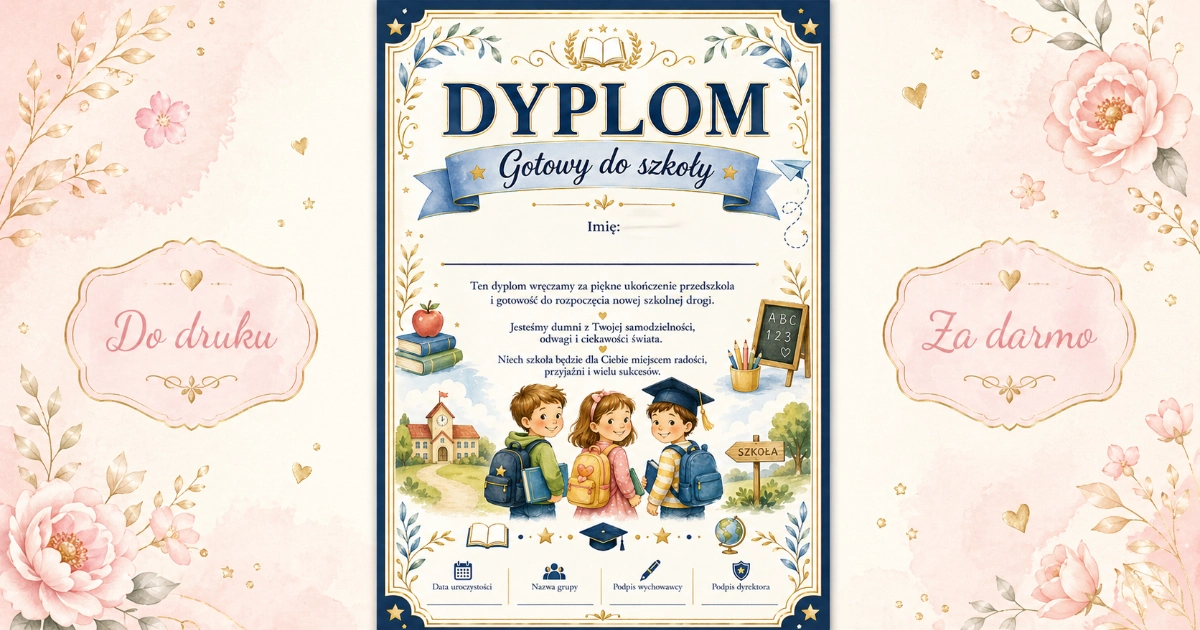 Dyplom: Gotowy do szkoły