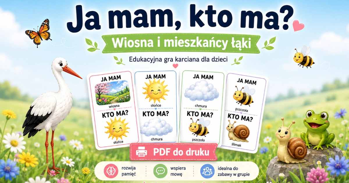 Karty pracy: Ja mam kto ma: Wiosna